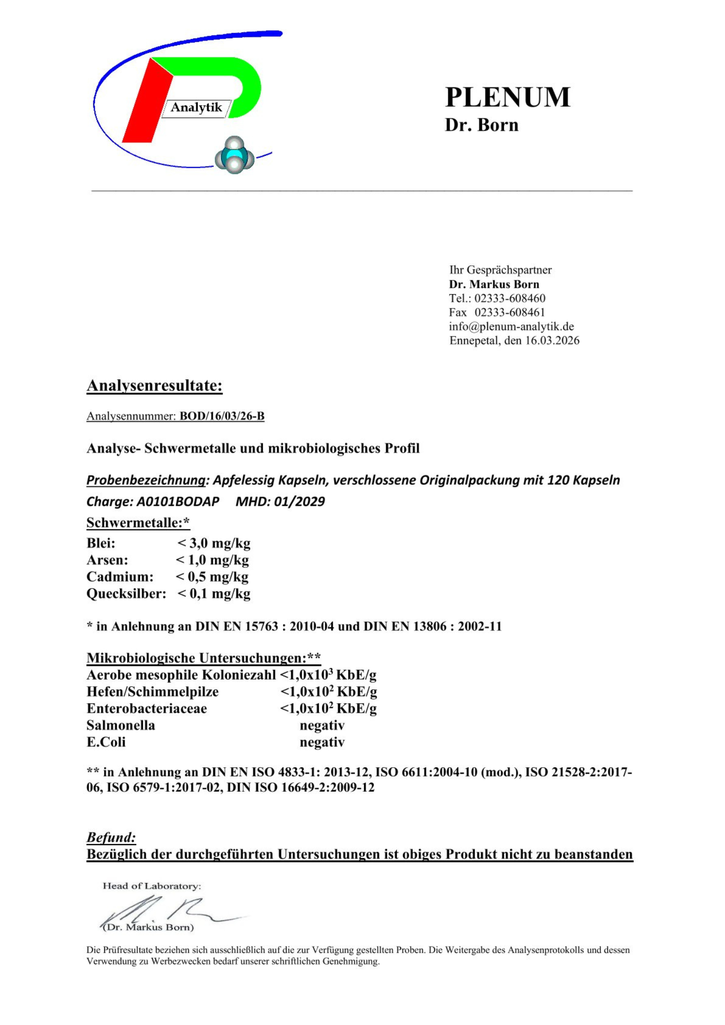 Apfelessig Extrakt Kapseln (600mg je Kapsel) - 120 vegane Kapseln