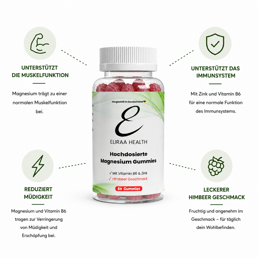 Magnesium + Zink + B6 Gummies - 60 Stk.