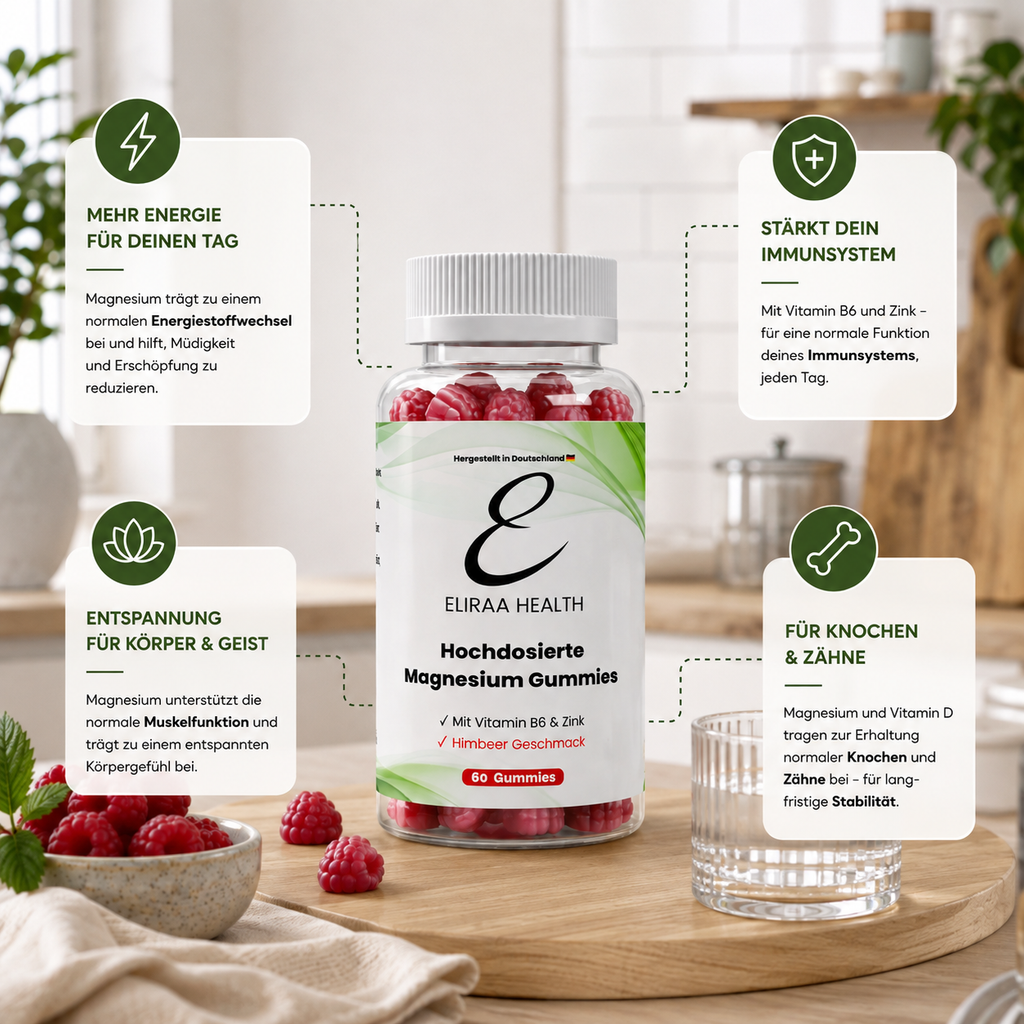 Magnesium + Zink + B6 Gummies - 60 Stk.