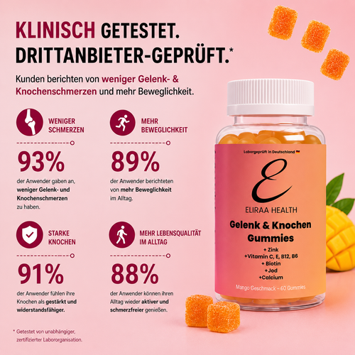 Gelenk & Knochen Gummies zuckerfrei - 60 Stk