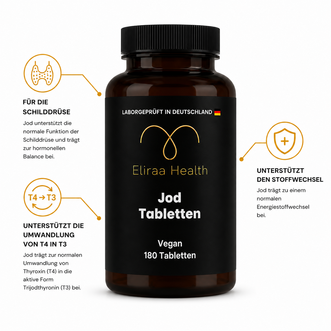 Jod - 180 vegane Tabletten