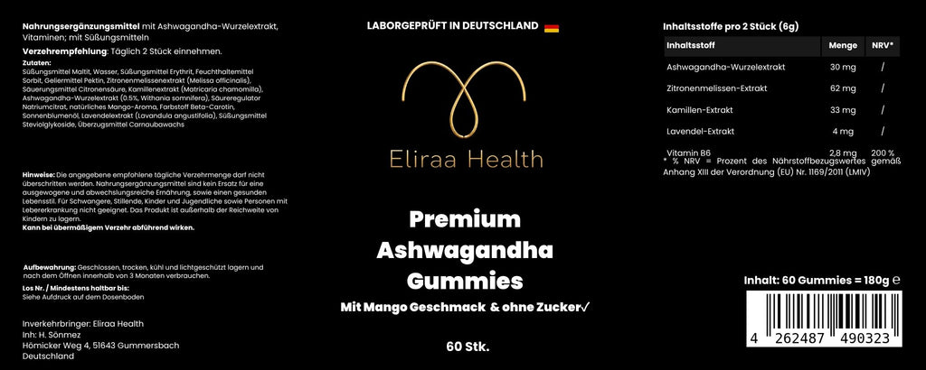 Ashwagandha + Vitamin B6 Gummies - 60 Stk.