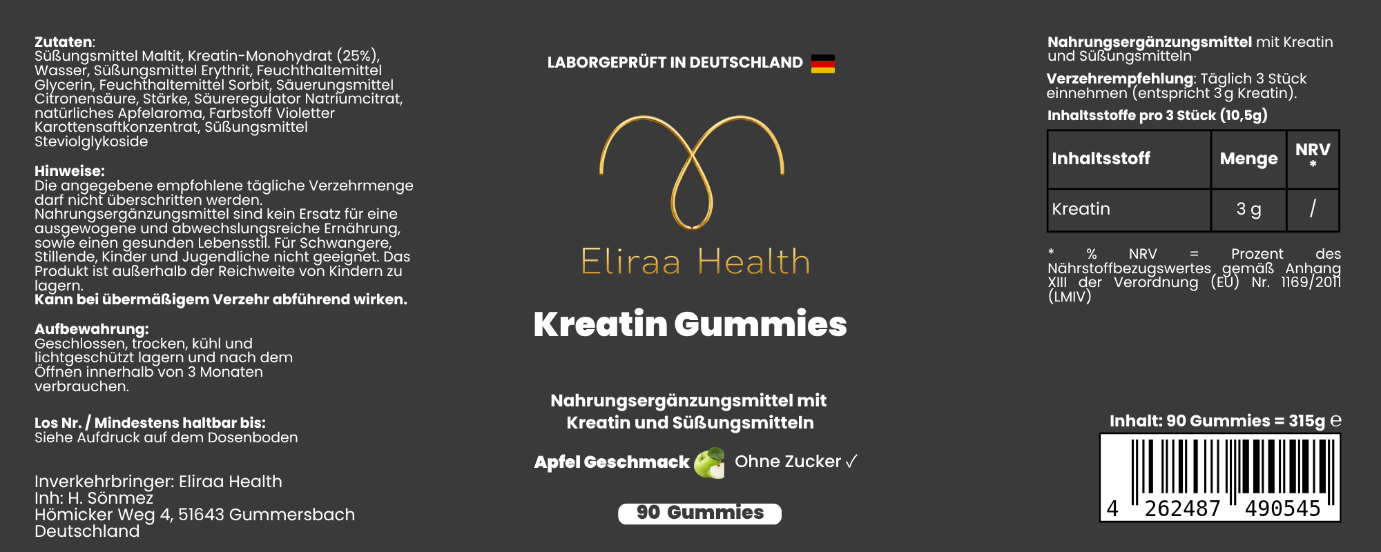 Kreatin Gummies - 90 Stk.