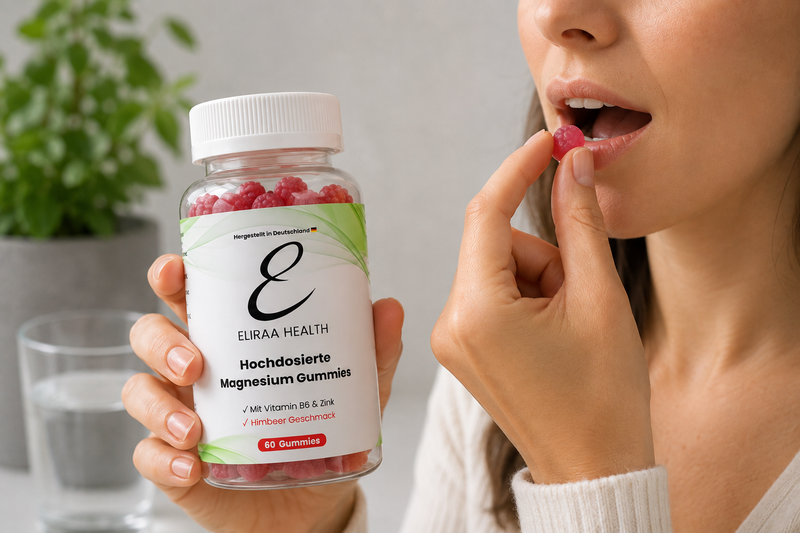 Ganz normal die Gummies runterkauen: