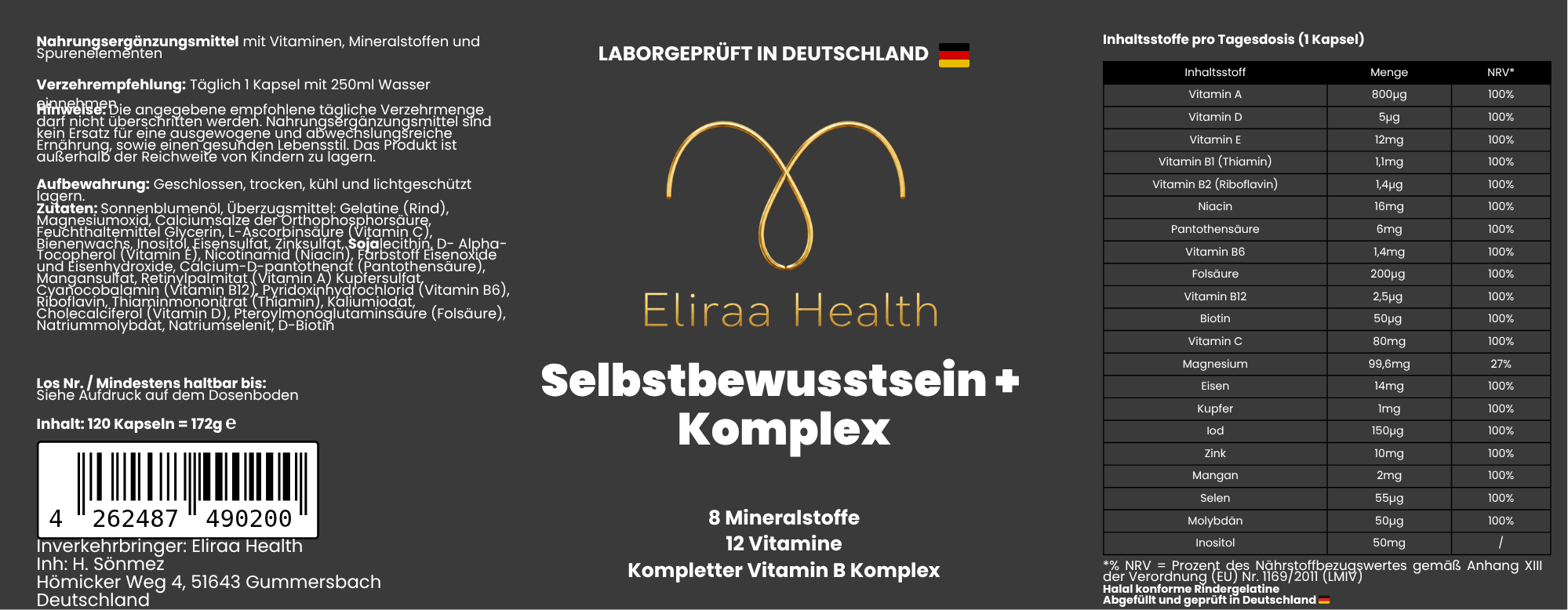 Selbstbewusstsein PLUS Komplex - 120 Softgels